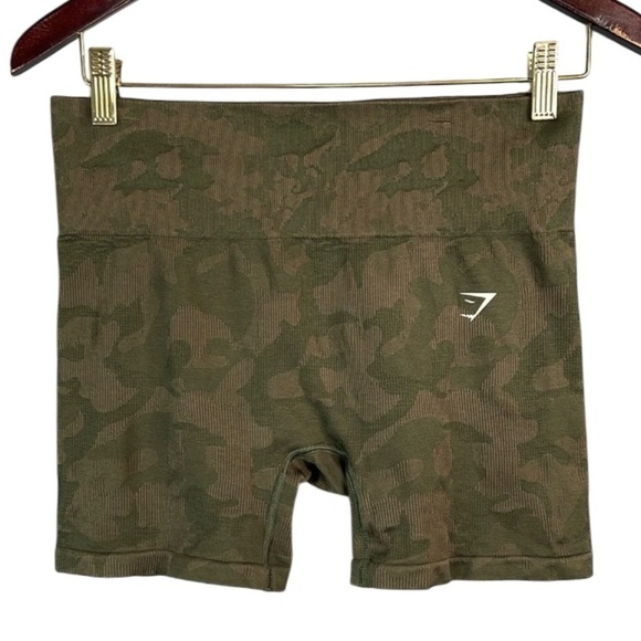 Gymshark Adapt Camo Seamless Shorts Victory Force Green Size Large - Picture 2 of 9